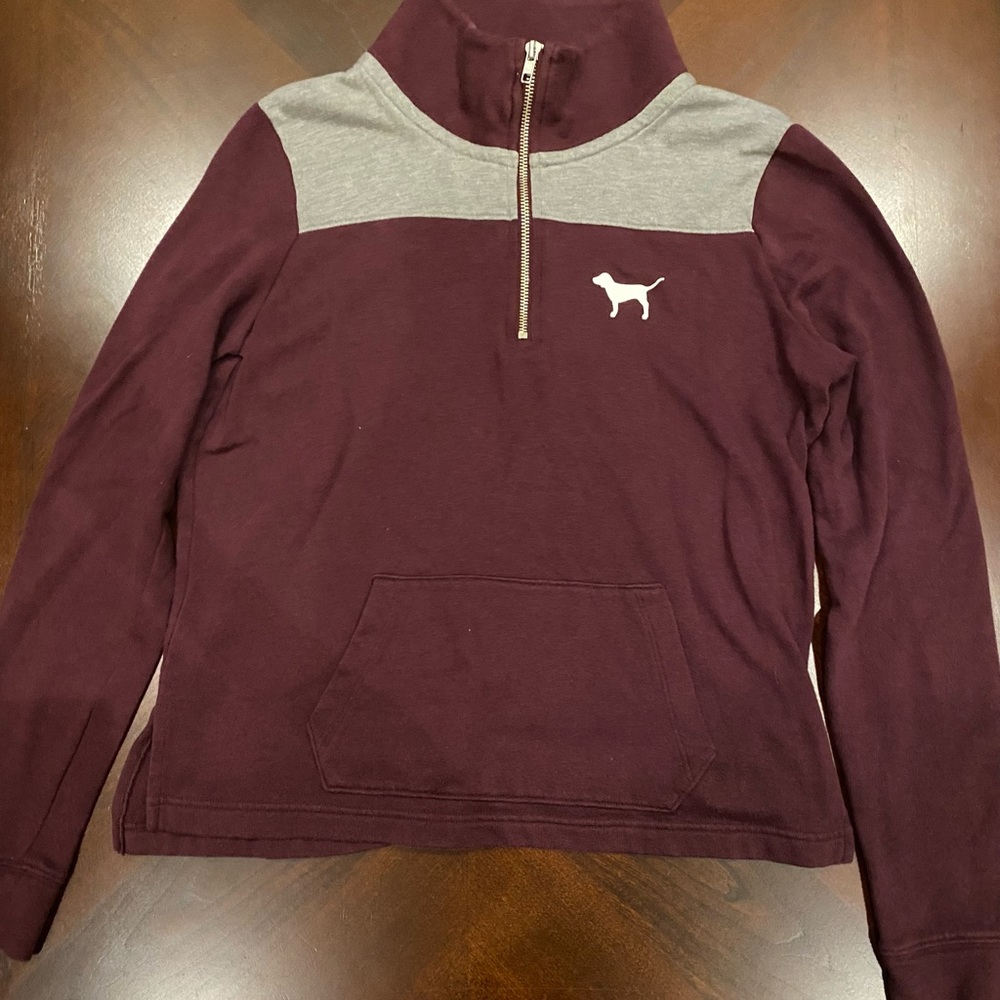 Burgundy Pink Quarter Zip